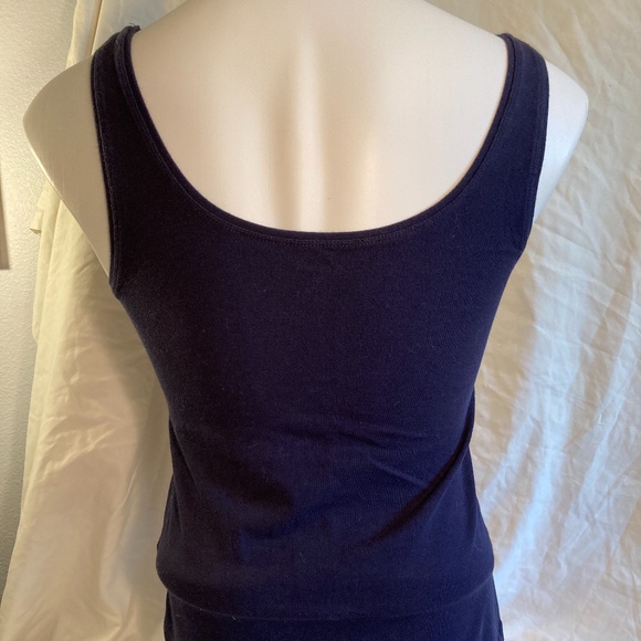 LAST CHANCE! Talbots Navy Blue Tank Top - Picture 2 of 4